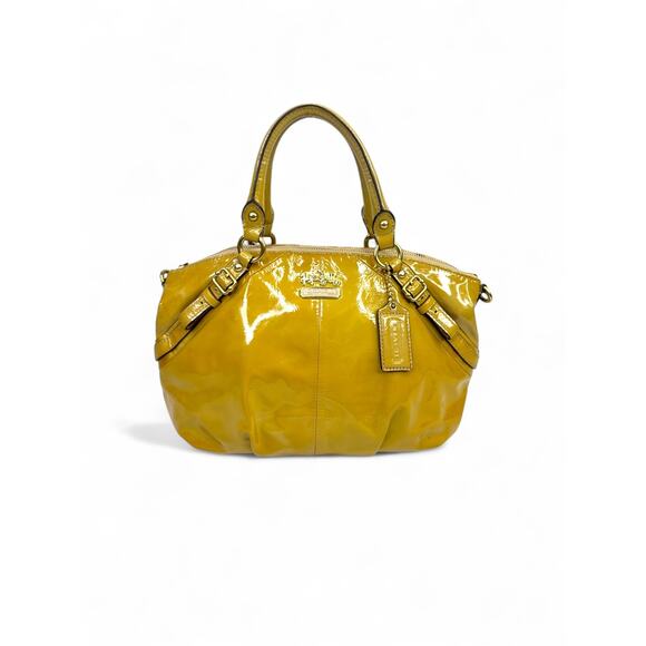 Coach Vintage Madison Patent Leather Sophia Satchel - Picture 1 of 15